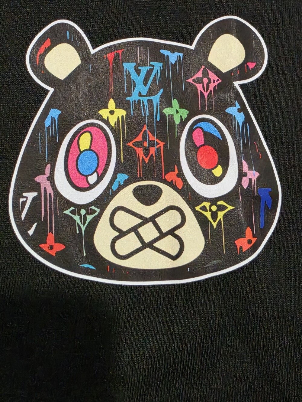OWNYC Drippy Louis Vuitton LV black T Shirt